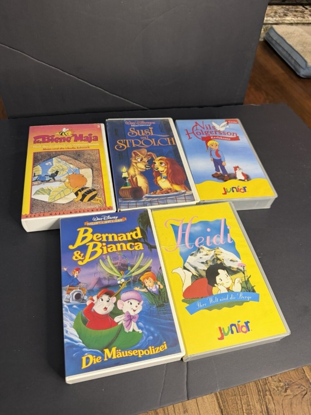 Walt Disneys Meisterwerk Susi Und Strolch & More VHS German Versions Lot Of 5